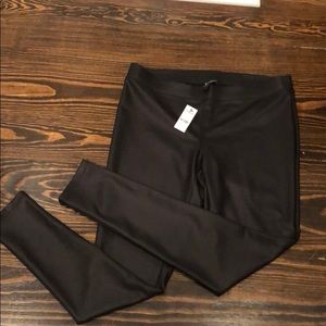 Brand New Express “leather look” leggings large